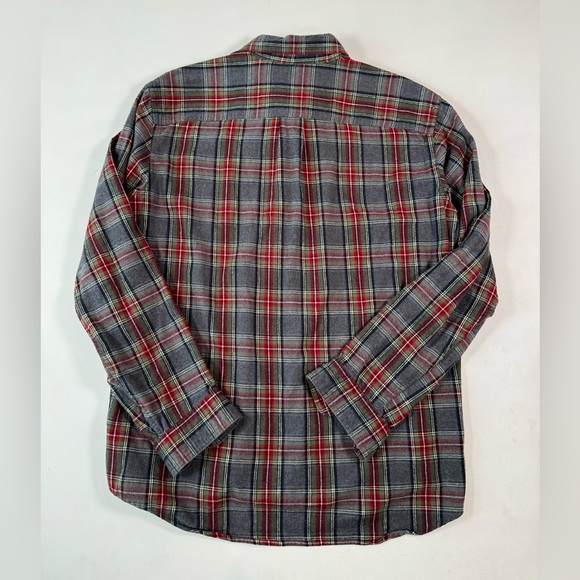 L.L.BEAN Men's Scotch Plaid Flannel Shirt, Traditional Fit Size L - Picture 7 of 10